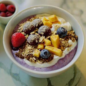 Acai Bowl with fruits topping 1